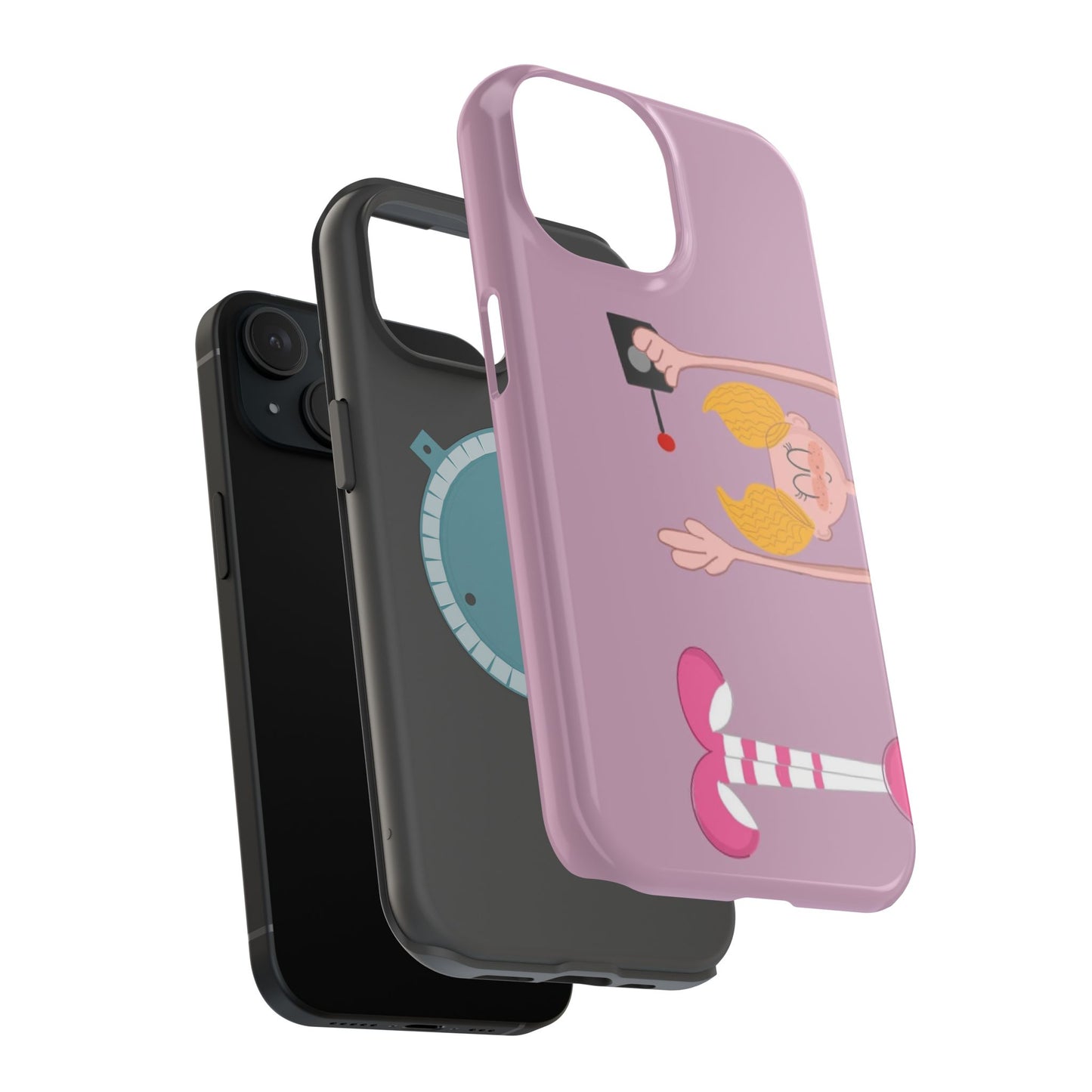 Playful Magnetic Phone Case for Cartoon Lovers, Cute Cell Phone Cover, Fun Gift for Kids, Unique Tech Accessory, Birthday Present