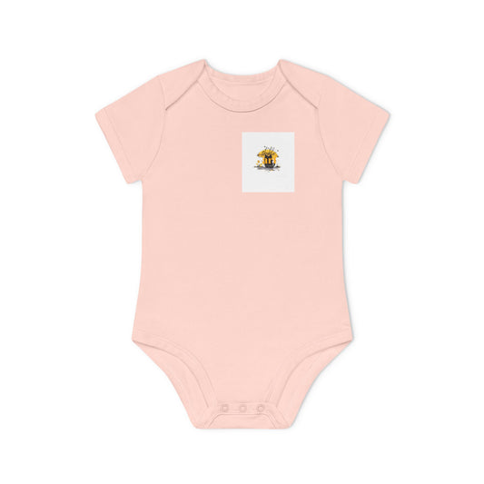 Baby Organic Bodysuit with Sweet Nature Imagery, Soft Infant Outfit, Newborn Gift, Eco-Friendly Babywear, Cute Toddler Apparel