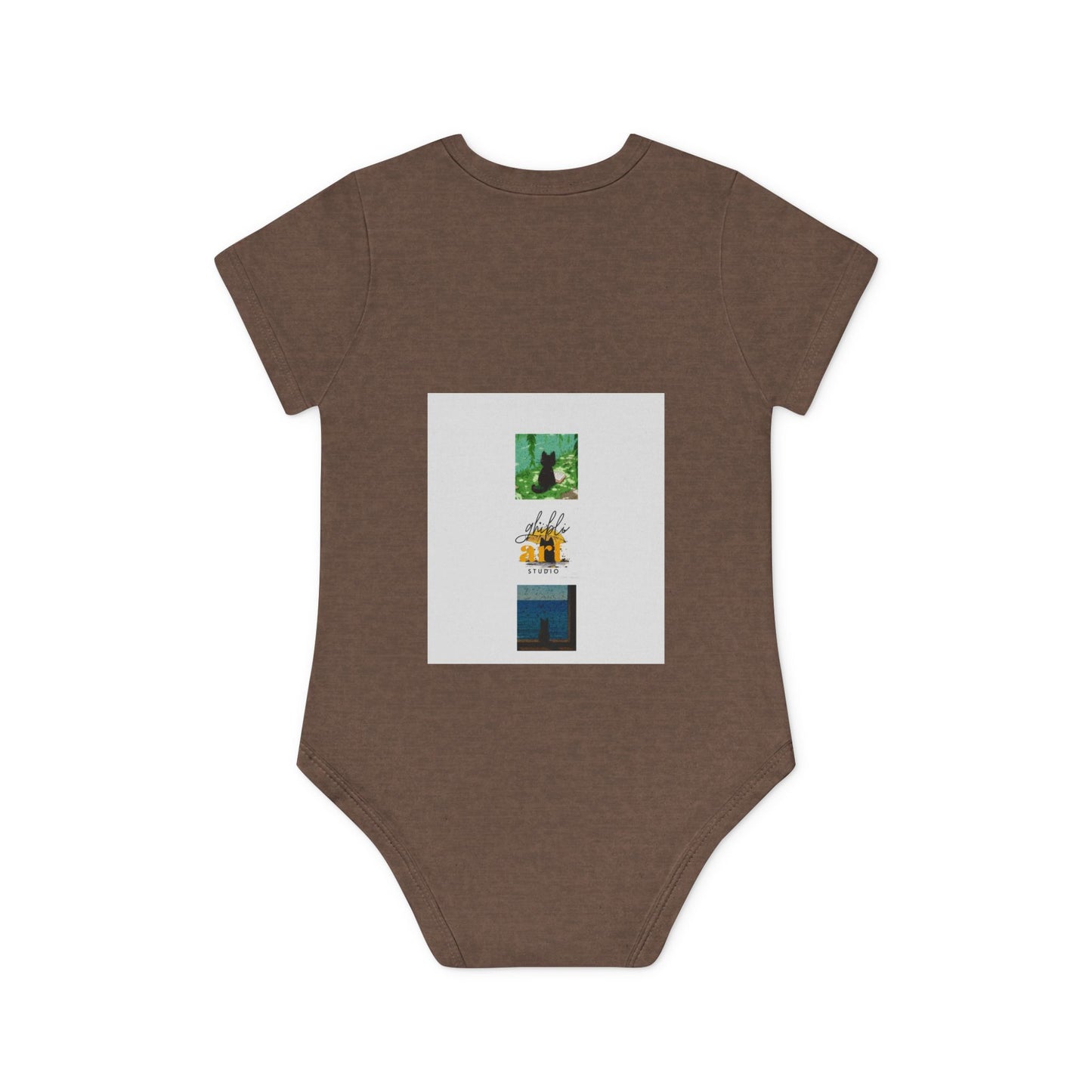 Baby Organic Bodysuit with Sweet Nature Imagery, Soft Infant Outfit, Newborn Gift, Eco-Friendly Babywear, Cute Toddler Apparel