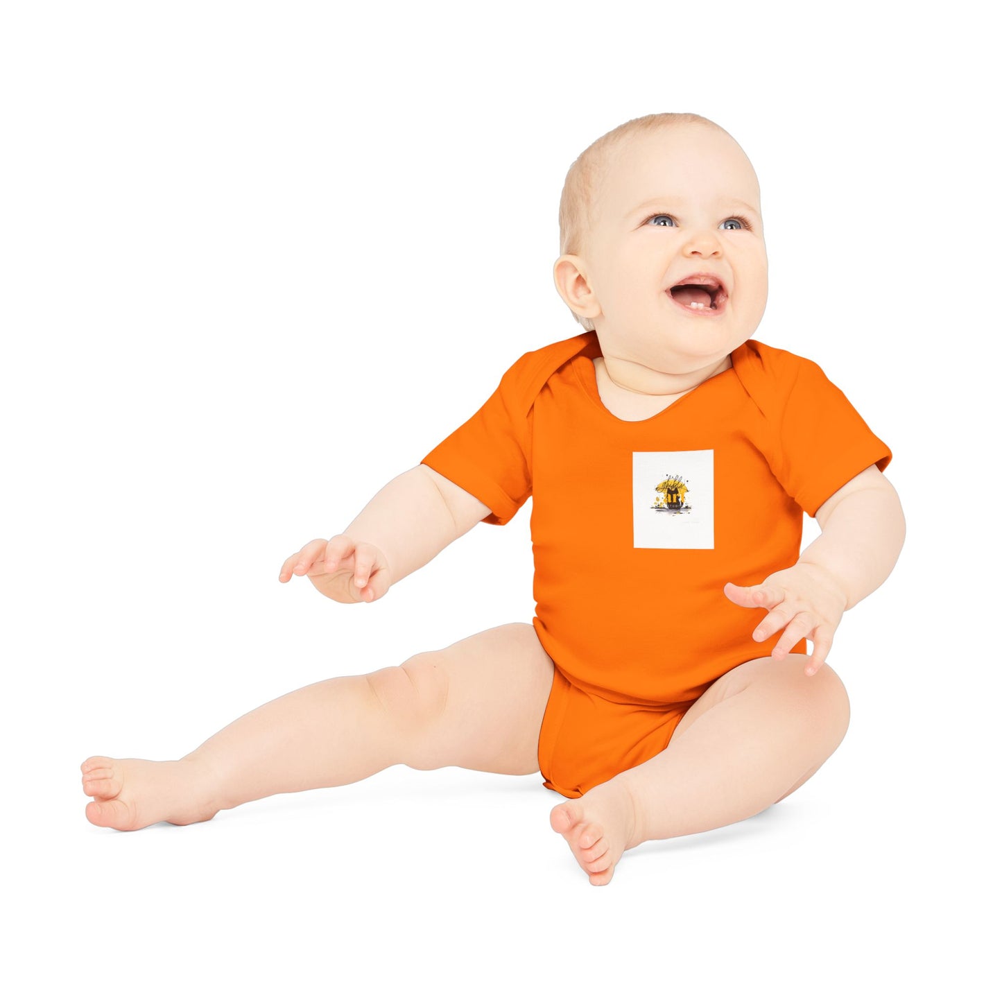 Baby Organic Bodysuit with Sweet Nature Imagery, Soft Infant Outfit, Newborn Gift, Eco-Friendly Babywear, Cute Toddler Apparel