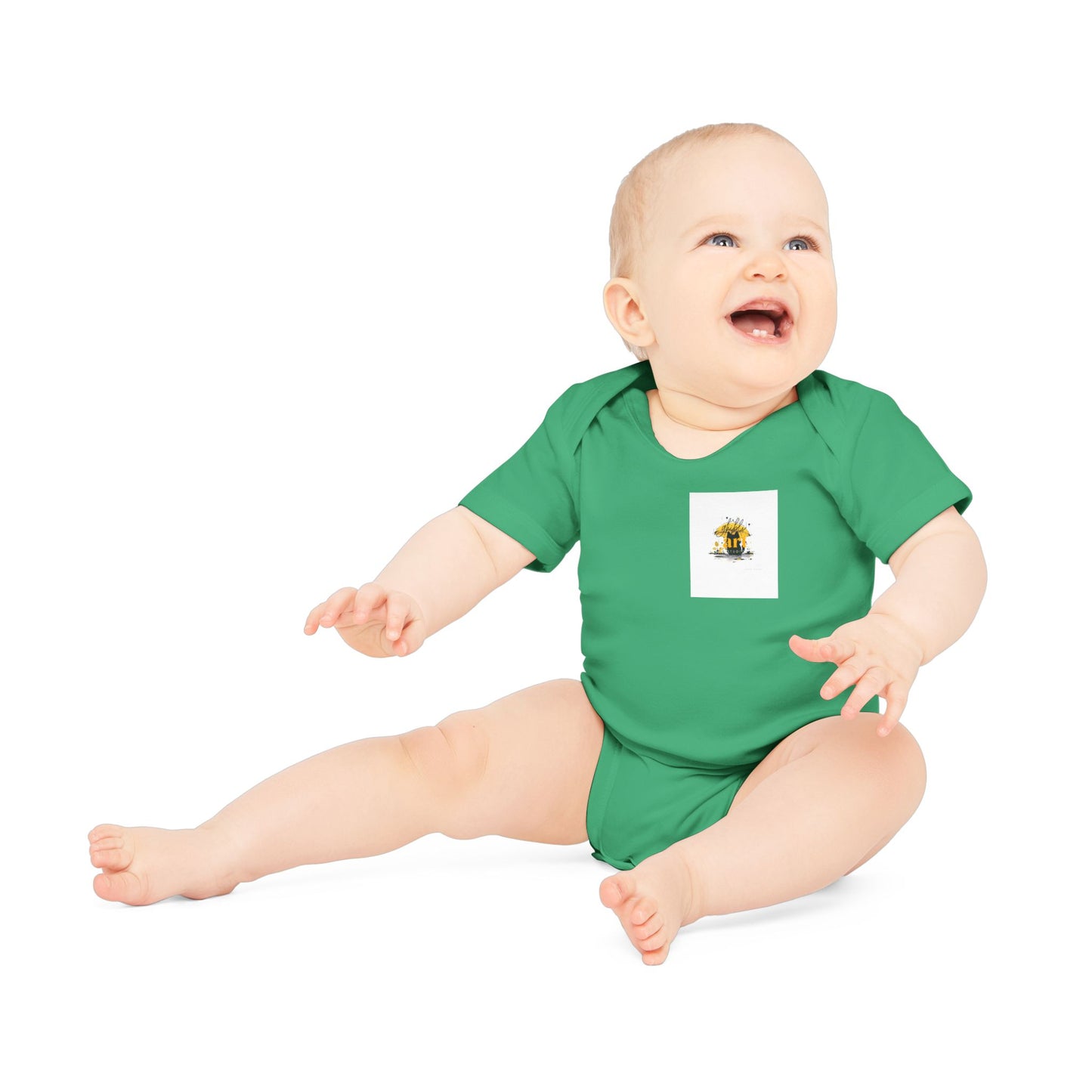 Baby Organic Bodysuit with Sweet Nature Imagery, Soft Infant Outfit, Newborn Gift, Eco-Friendly Babywear, Cute Toddler Apparel