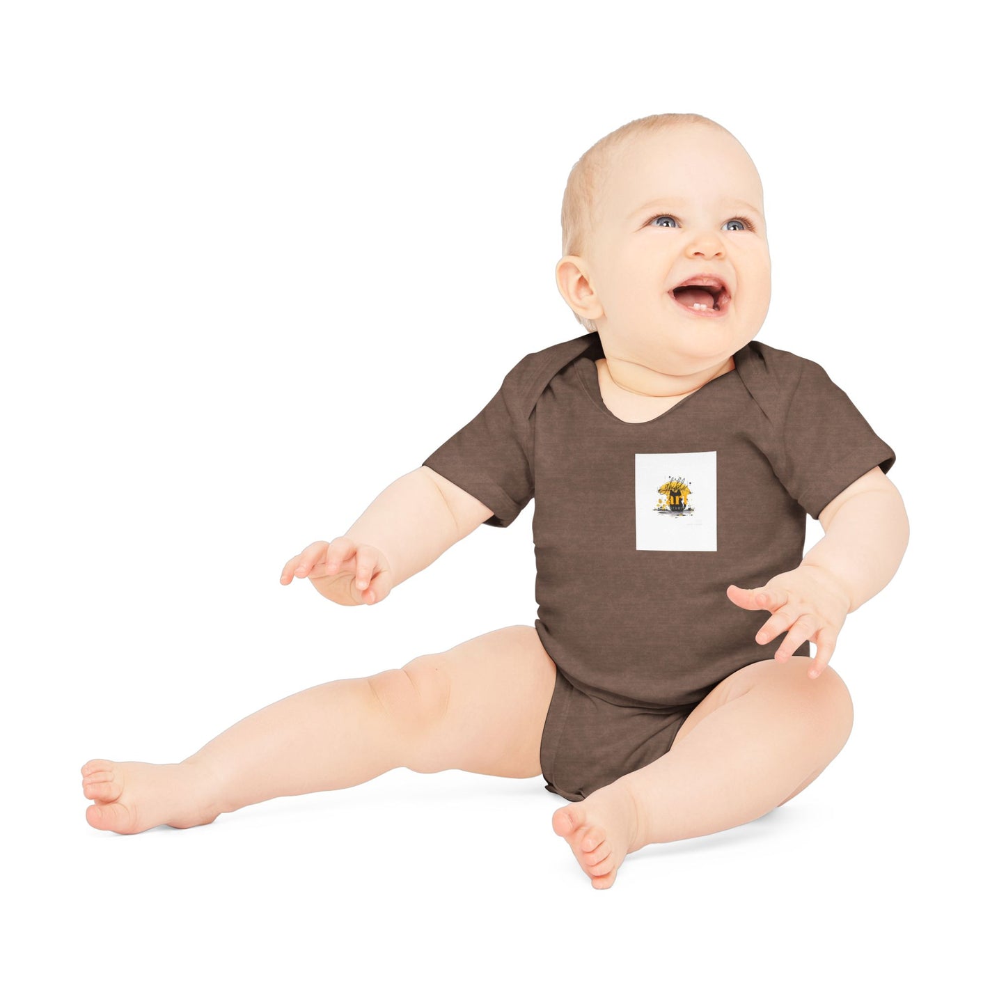 Baby Organic Bodysuit with Sweet Nature Imagery, Soft Infant Outfit, Newborn Gift, Eco-Friendly Babywear, Cute Toddler Apparel